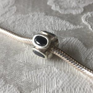 NWOT Pandora Charm - Black CZ - Retired
